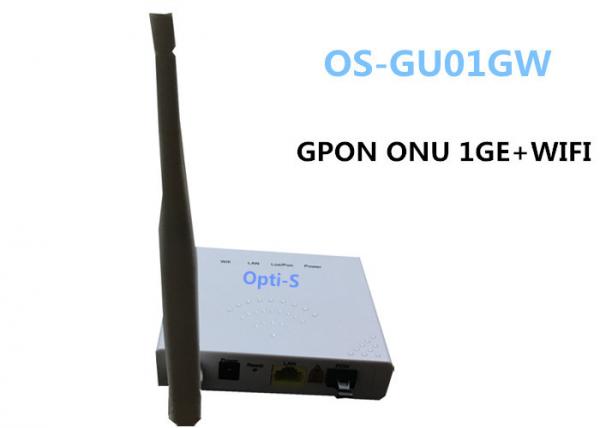 GPON ONU Optical Network Unit ONU Router 1310nm / 1490nm DC 12V 1GE+WIFI for CLI,web management