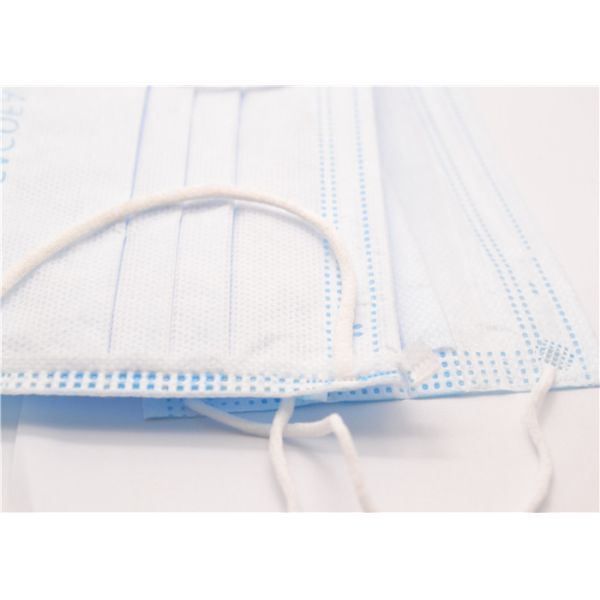 Safety Fda Approved Face Masks , Elastic Ear Loop Mask Adjustable Nose Bar