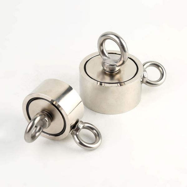 D75 Mm 500 Kg 1000 Lbs Neodymium Fishing Magnet For Metal Salvage