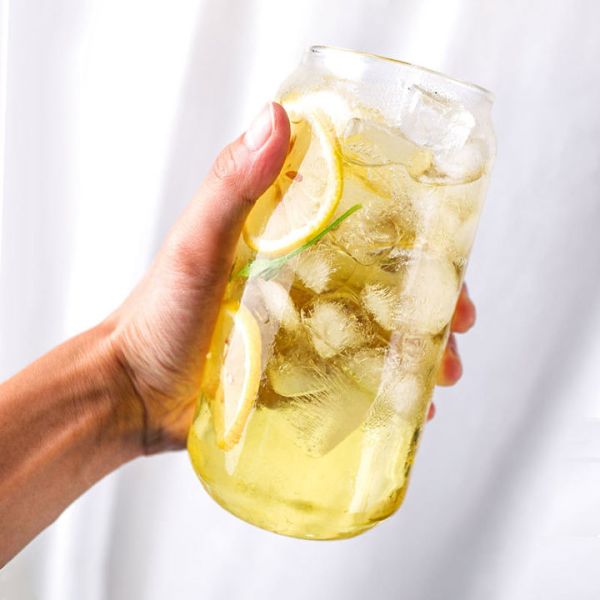 350ml 500ml Glass Drink Tumbler Cup Juice Beer Can Cola