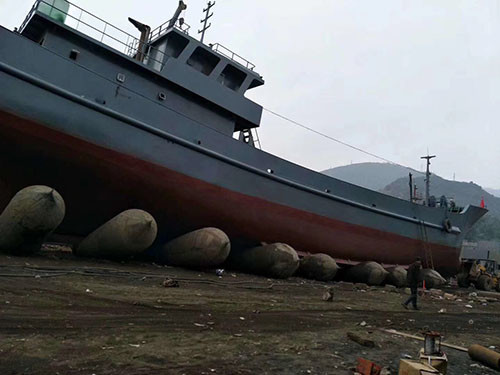 Dia 1.2m Length 10m Ship Barge Launching Airbags Natural Rubber