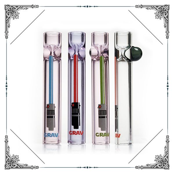 Decals Printed Glass Chillums Hand Smoking Pipes Mini 3 inches