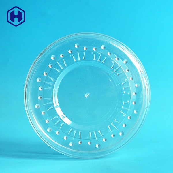 Embossed Round PET Packaging Box 9oz Sturdy Hot Filling