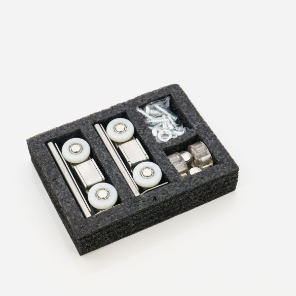 Double Soft Closing 8 Wheel Sliding Door Roller Zinc Alloy