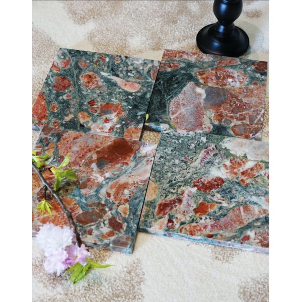 Contemporary Four Seasons Pink Marble Customized For Interior Decoration