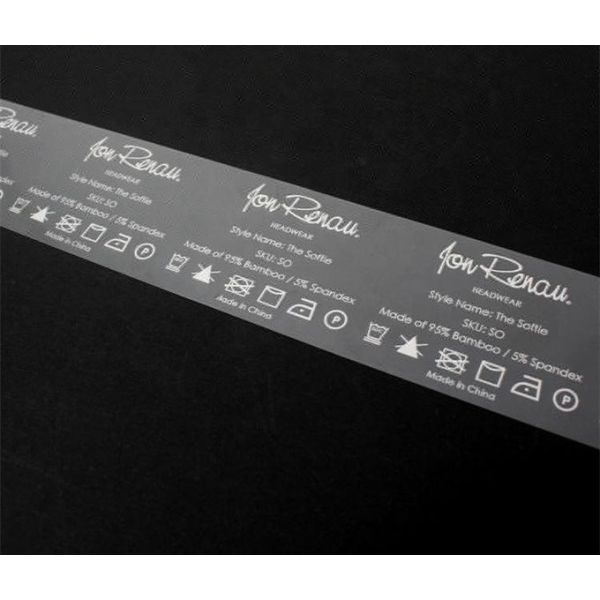 Heat Transfer Clear TPU Garment Washing Care Labels