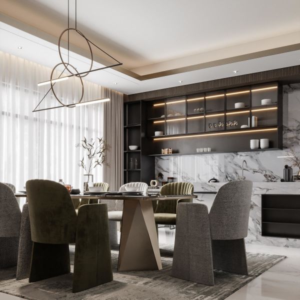 Automatic Solid Wood Kitchen Cupboards E0 Melamine Kitchen Cabinets Set Furniture