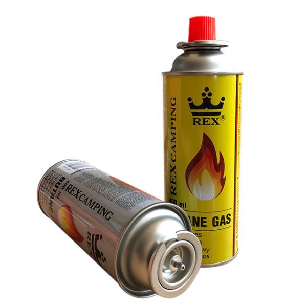 Eco Friendly Iron Pyramid 2 Burner Portable Gas Stove Valve For Outdoor Camping