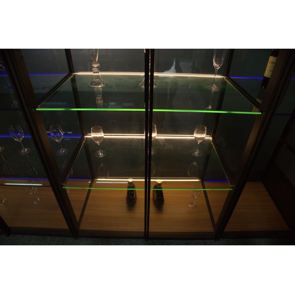 White color side 17W 1200mm length liner LED side view cabinet light with Sensor switch and DIY function avaible