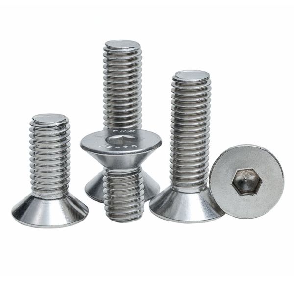 Customizable DIN ANSI Stainless Steel A2 70 A4 80 CSK Flat Head Hex Socket Bolt Screw