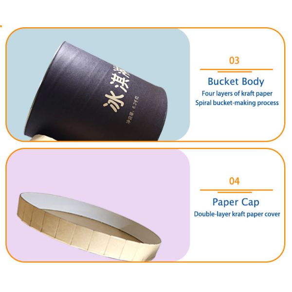 11L Ice Cream Paper Tub for Commercial Use | 6.2kg High-Strength Moisture-Proof Ice Cream Packaging Bucket by Nanjing Shengjiang Packaging