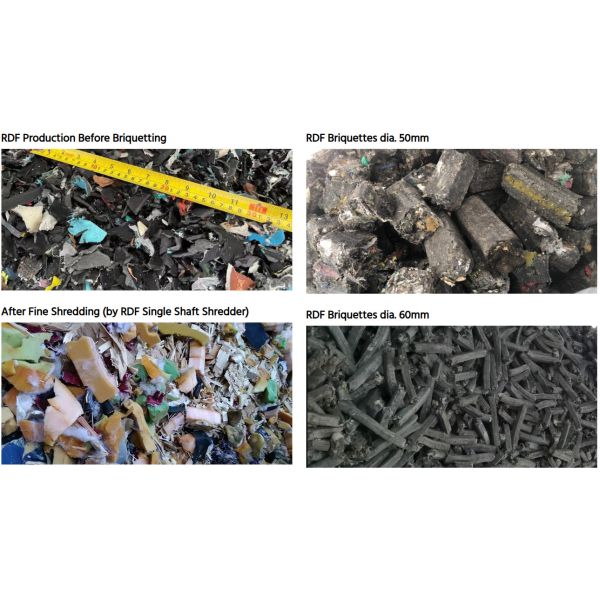 RDF Briquette Press Machine for Waste Recycling AT-72 Model