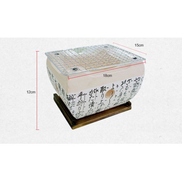 Outdoor Teppanyak restaurant equipment bbq korean tabletop ceramic bbq grill