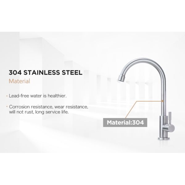 Healthy Hygienic Lead Free Single Cold Basin Tap Surface Plating Process