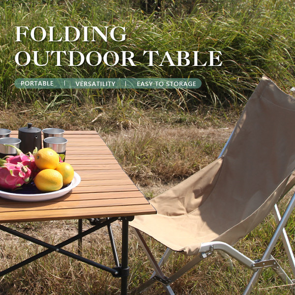 Outdoor Portable High Table Lightweight Folding Table For Camping