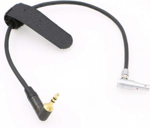 Quality Lemo 5 Pin Right Angle Male To Right Angle 3.5mm TRS Camera Audio Cable For Z CAM E2 wholesale