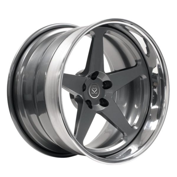 20 inch 3-piece forged deep lip wheels negative offset 5*120 rim for BMW 535