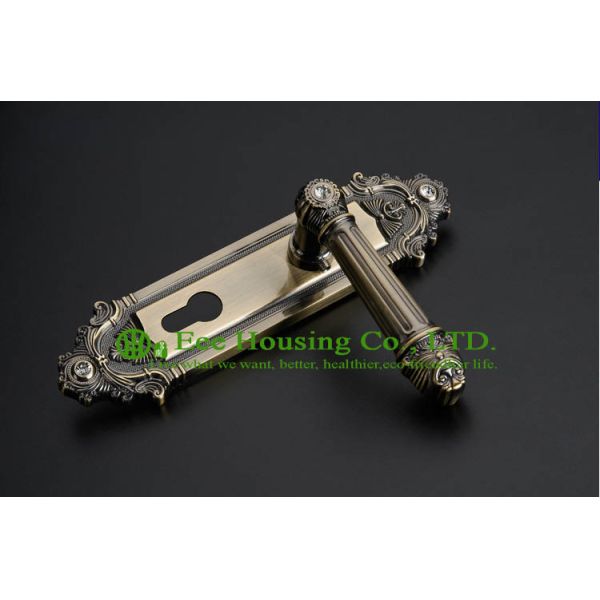 European style Entrance Villa Door Lock, double bolts mortise lock , Antique Brass finish