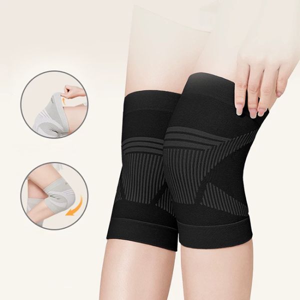 Custom Anti Slip Elastic Compression Knee Sleeves For Basketball And Gym Sports