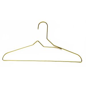 China Gold Space Saving Stainless Steel Thin Metal Hangers on sale