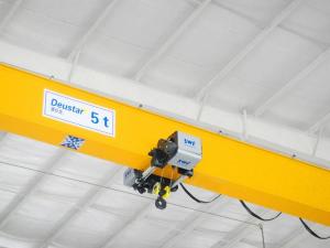 Quality OEM 1 Ton To 12.5 Ton Single Girder Overhead Cranes High Transmission Efficiency wholesale