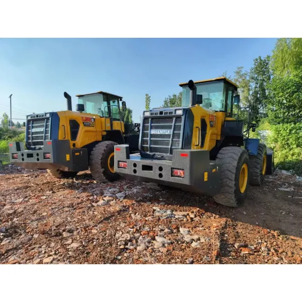 Used Shantui L55g Wheel Loader 5ton - Robust Bucket, Low Fuel Consumption