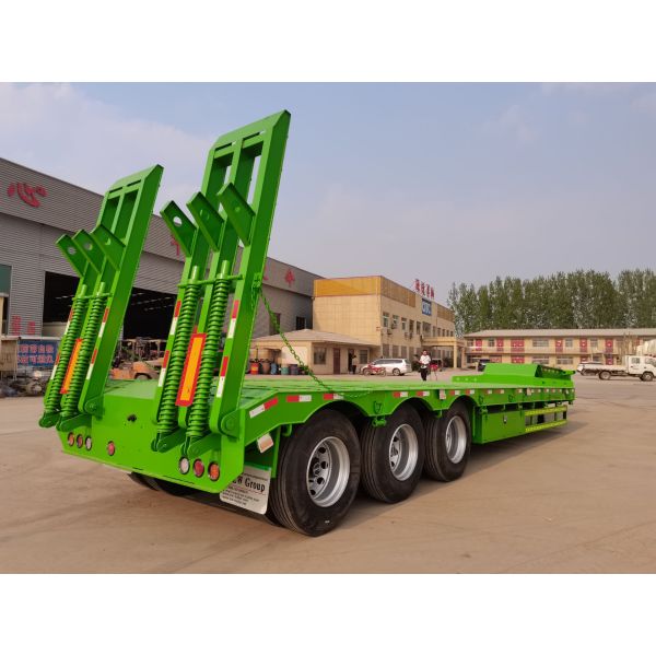 3/4 Axle 80-120ton Transport Equipment Lowboy Truck Trailer Detachable Gooseneck Lowbed Semi Trailer For Mali