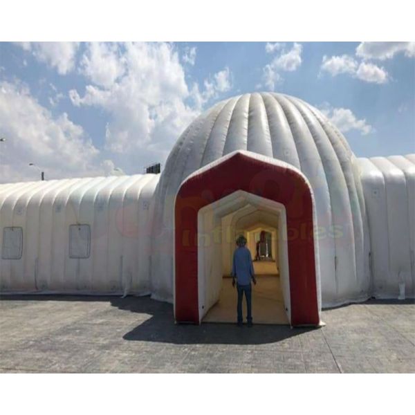 White Multi Red Medical Emergency Tent Field Hospital Hinchables