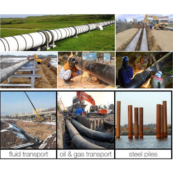 STPA26 15Mo3 15MnV Welded Carbon Steel Pipes OD 165mm Hot Rolled