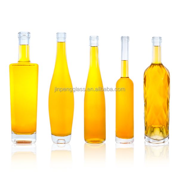 Clear Super Flint Glass Bottles 750ml for Gin Rum Whisky and Wine – Custom Design