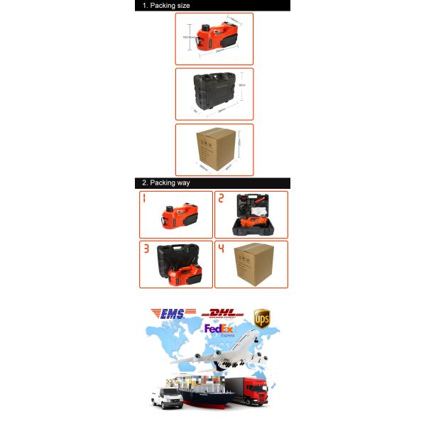 unique design multi-functional 12v electric hydraulic jack ,inflator pump and light