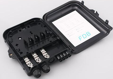 Outdoor Wall Mounted And Pole Mount Fiber Optic Termination Box For FTTH Applications