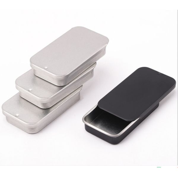 1 Color Square Tea Tins 50g Metal Storage Tins With Lids