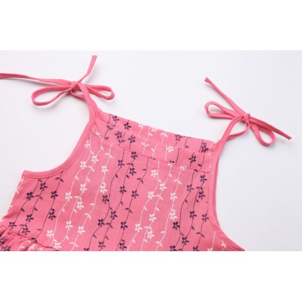 New baby girls summer children's clothing sleeveless dress linen cotton newborn children spaghetti strap dress