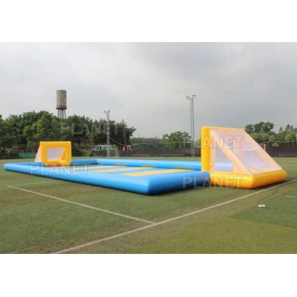 Custom Inflatable Sports Games / Outdoor Inflatable Soccer Field Football Pitch