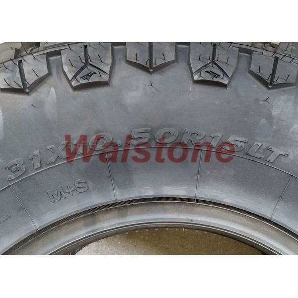 31X10.5R15LT Rough Mud Terrain Tyres 14mm Tread Depth Excellent High Floatation