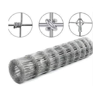 14 Gauge 4ft × 328ft Cattle Fence Panels, Farm Fence Grassland Fencing, For Yard Garden And Animal Protection Galvanized Fixed Knot Farm Fencing Wire