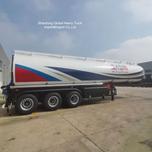 Quality 50,000 Liters Fuel Tanker Semi Trailer with 12R22.5 Tires and JOST 28T Landing Gear for Heavy-Duty Transport wholesale