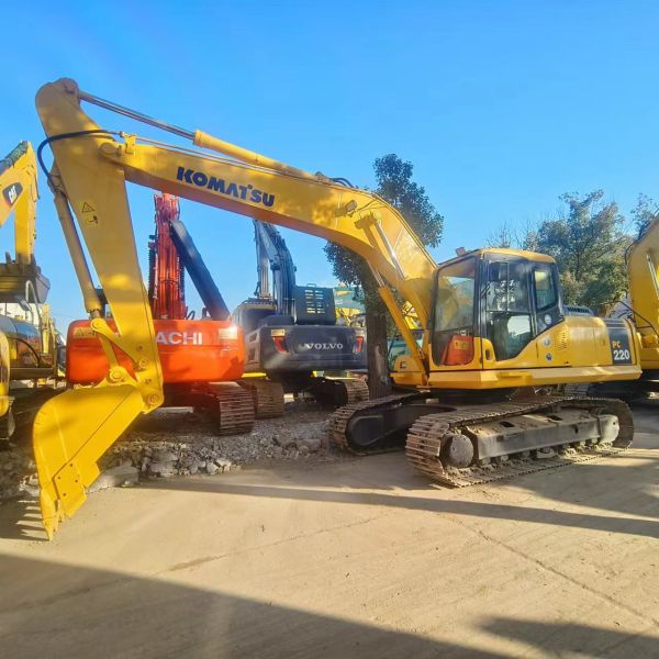 Original Japan Komatsu PC200 Hydraulic Cylinder Excavator with Low Working Hours