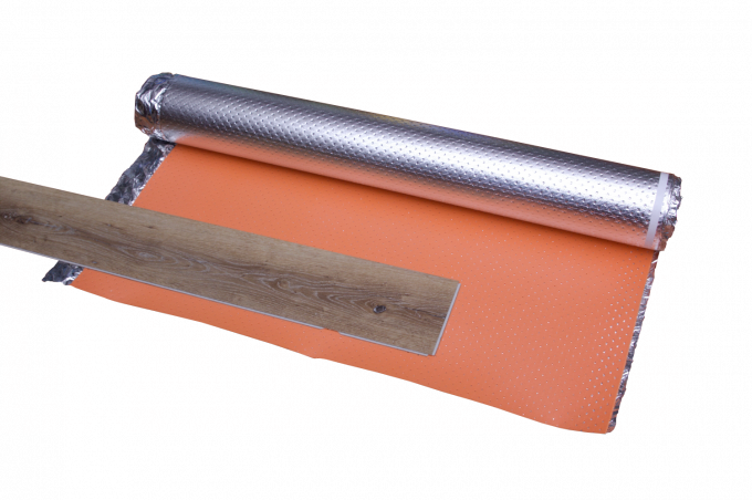 moisture proof IXPE Underfloor Heating Underlay 33kg/m3 With Holes / Alumnium Foil 1