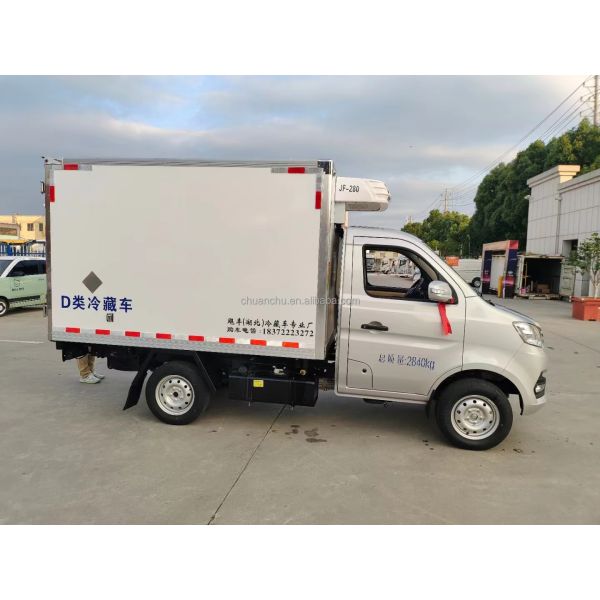 Mini Food Refrigerator Container Cooling Van Refrigerated Truck Freezer Truck Cold Chain Truck 4x2 ChangAn 4 Wheels