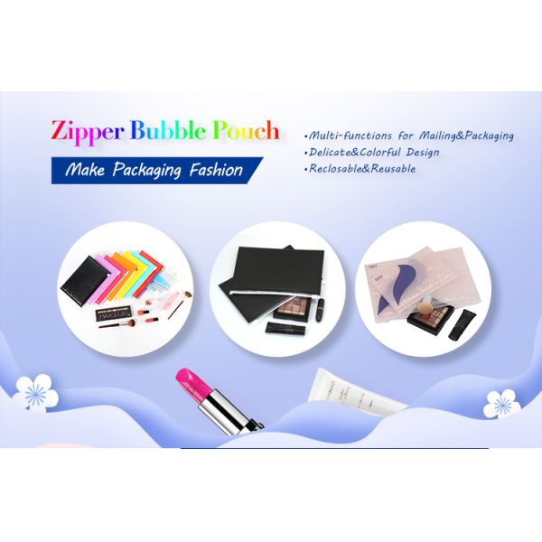 china supplier 4x8 black matte plastic bubble slider bag customer mailers for makeup packaging