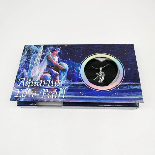 12 Horoscope Zodiac Wish Pearl Necklace Gift Box Innovative Birthday Gift