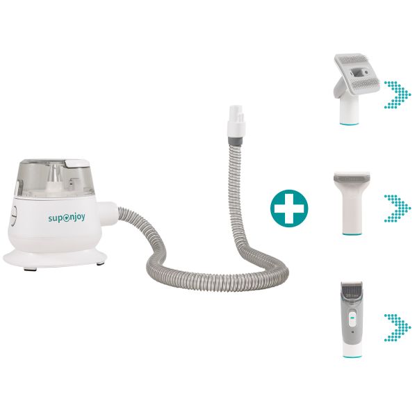 5 in 1 Handheld Pro Pet Groomer Hair Vacuum Cleaner Pet Grooming Kit Tools for Dogs and Cats