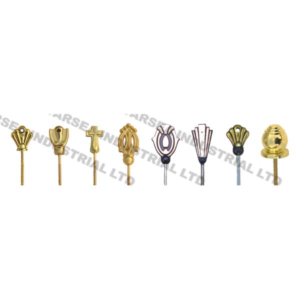 Plastic Coffin Screws Silver Color Accessoires SC08 UFO Shape Casket Decoration