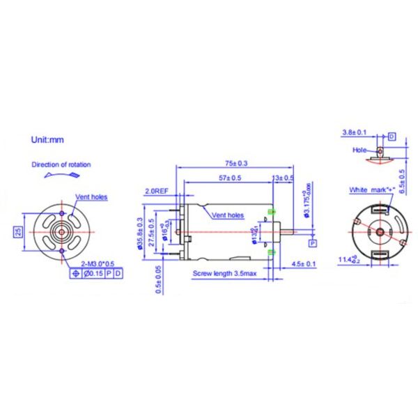 Brushed 220V High Voltage DC Motor NdFeB Magnet High Speed For Mixer