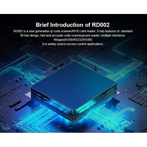 RD002 QR IC NFC RFID Scanner Access Control System White Light 1D 2D for GYM