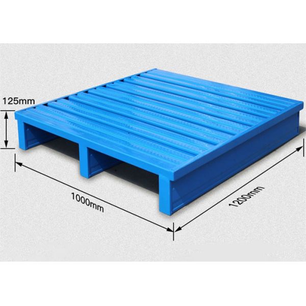 Waterproof Plastic Stackable Warehouse Pallets Strong Loading Capacity