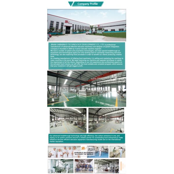 380v 50Hz Corn Puff Extruder Machine Flexible Collocation ISO Certification