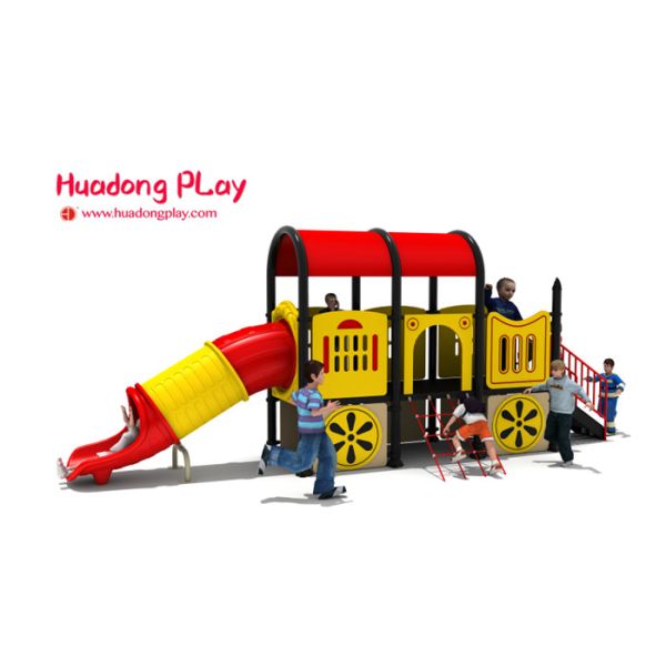 Nontoxic Plastic Outdoor Playset Traditional Car Shape CAD Instruction